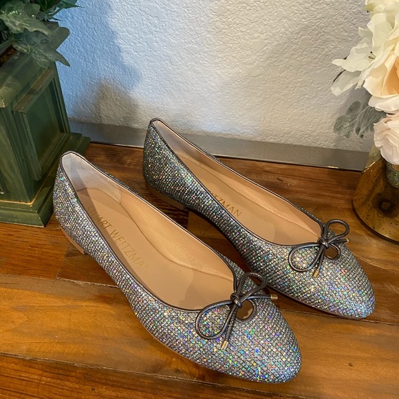 Stuart Weizman glitter ballet flats - Picture 4 of 9